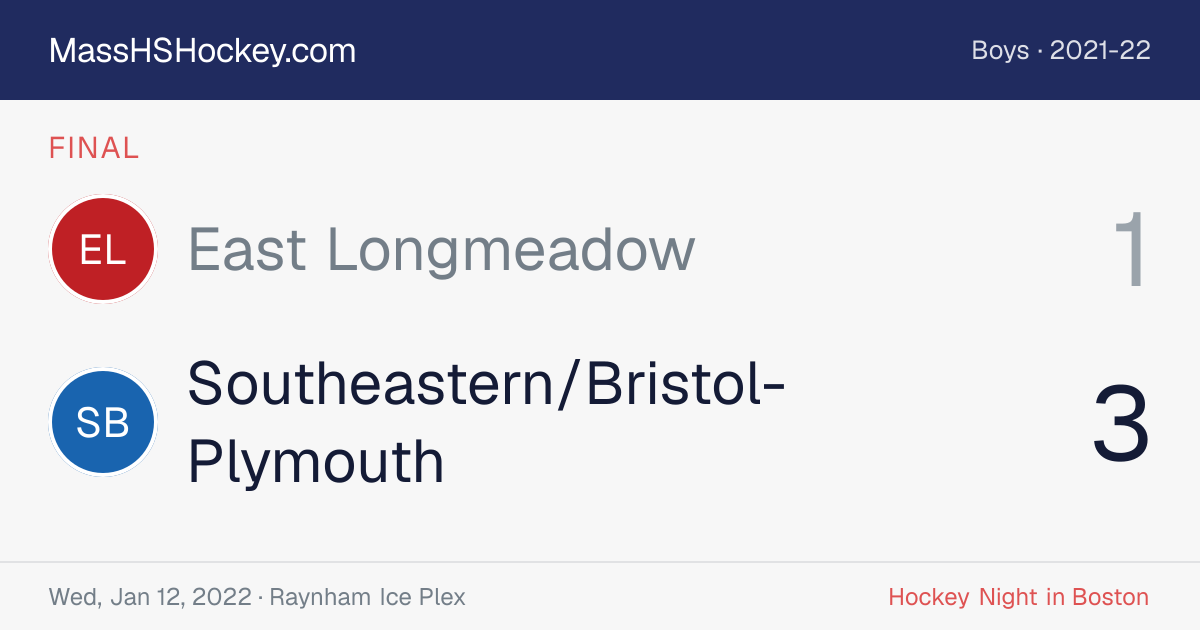 East Longmeadow at Southeastern/Bristol-Plymouth score card