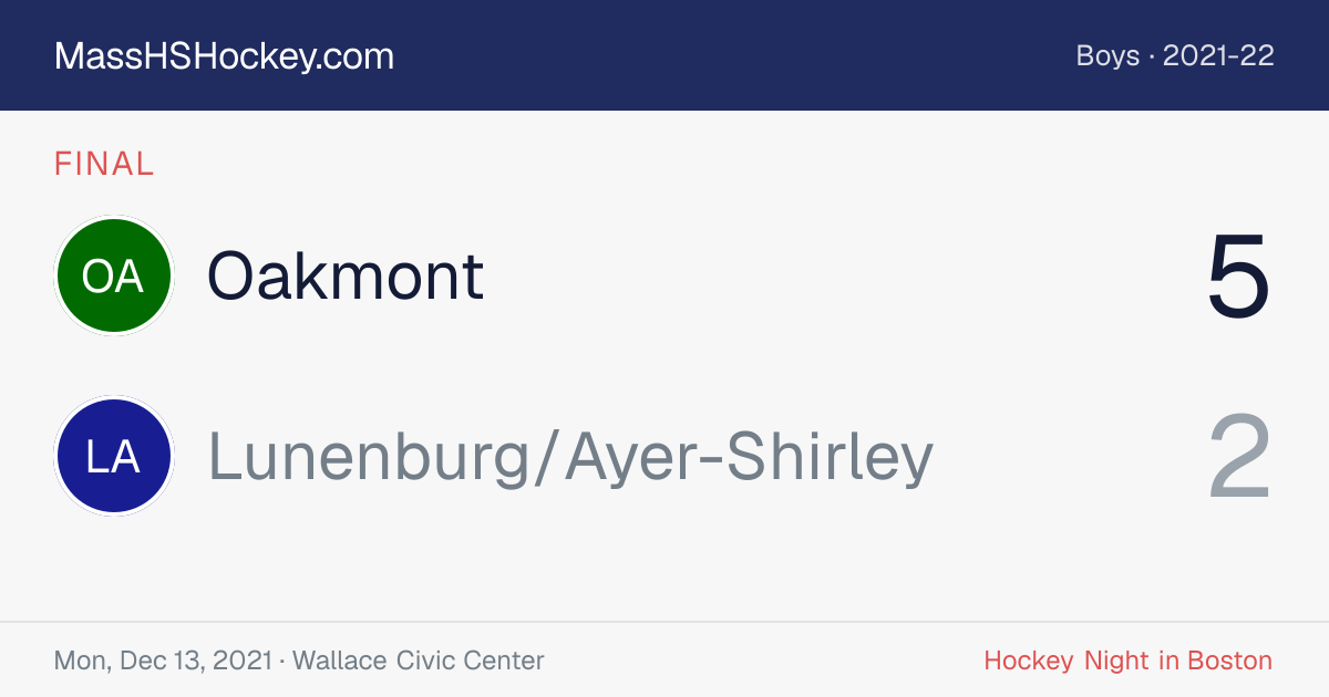 Oakmont at Lunenburg/Ayer-Shirley score card