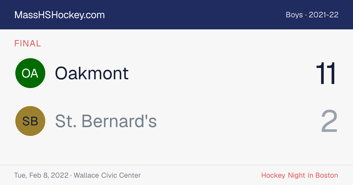 Oakmont at St. Bernard's score card