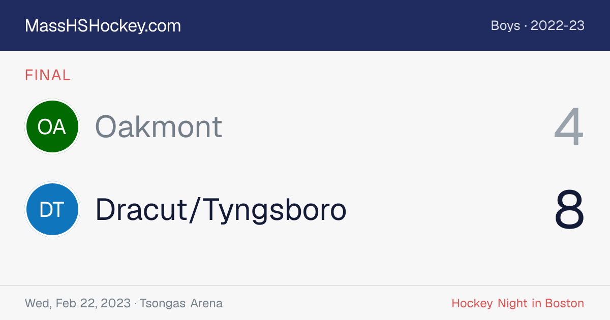 Oakmont at Dracut/Tyngsboro score card
