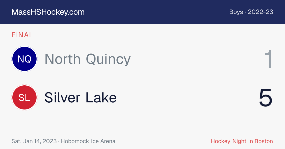 North Quincy at Silver Lake score card