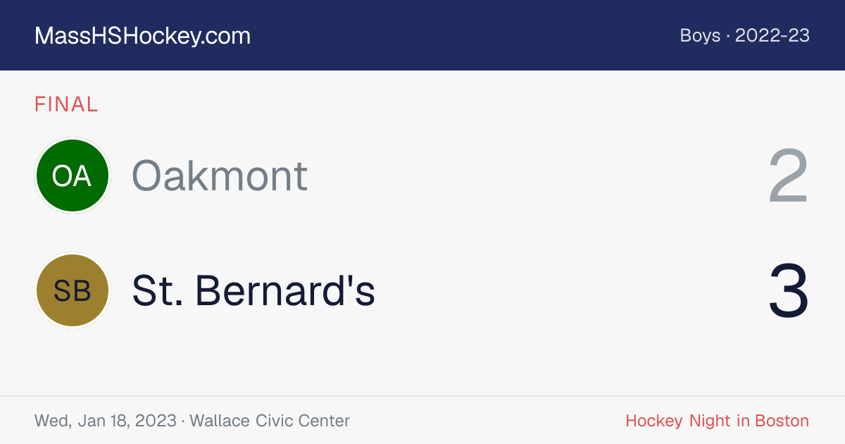 Oakmont at St. Bernard's score card