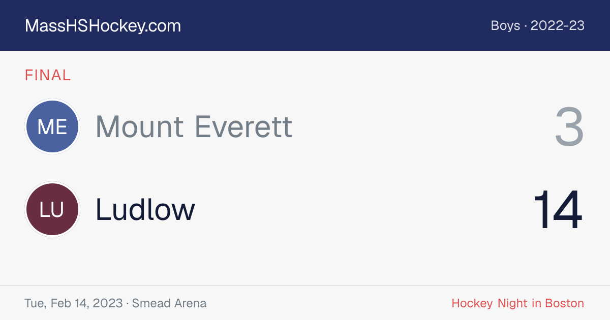 Mount Everett at Ludlow score card