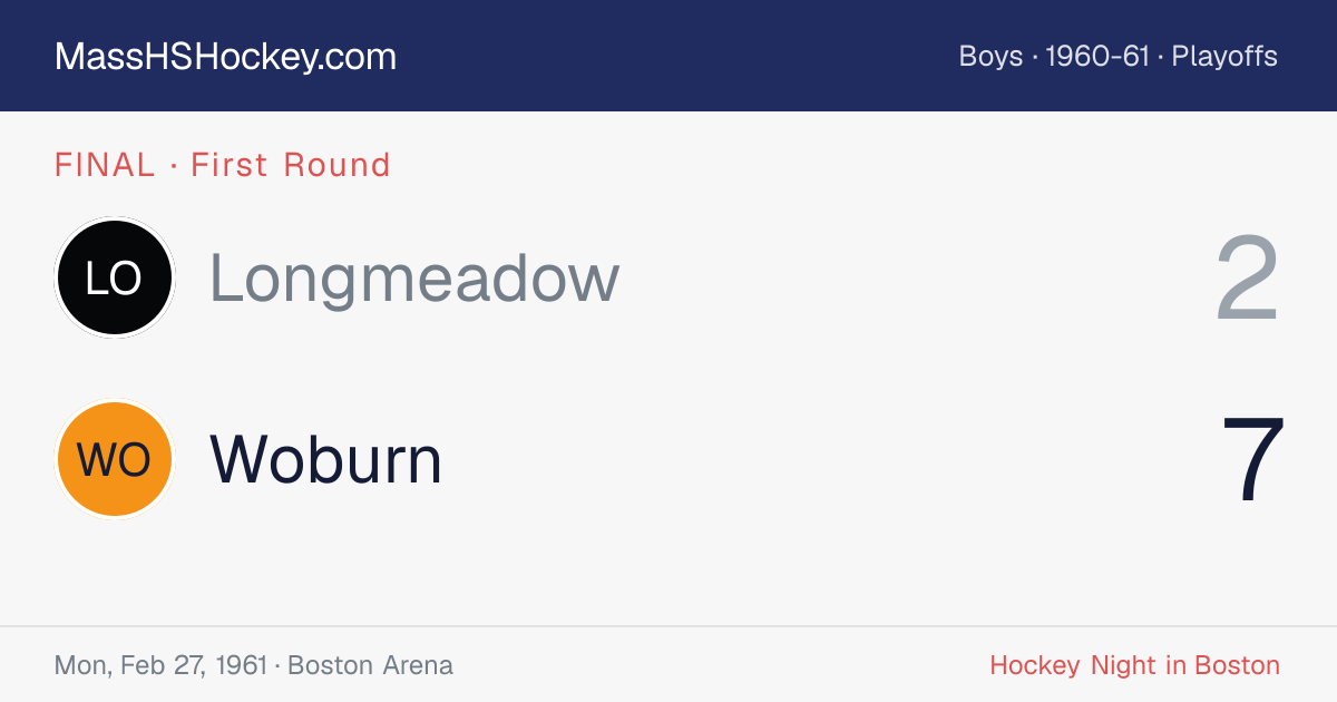 Longmeadow at Woburn score card