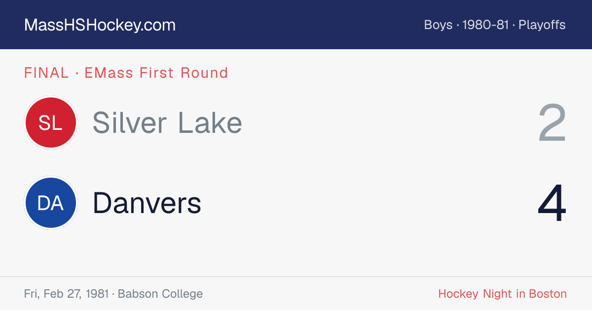 Silver Lake at Danvers score card