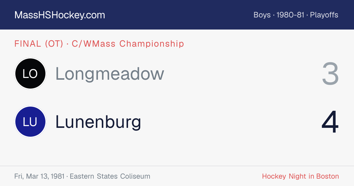 Longmeadow at Lunenburg score card