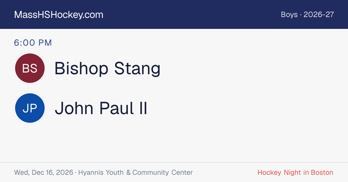 Bishop Stang at John Paul II score card
