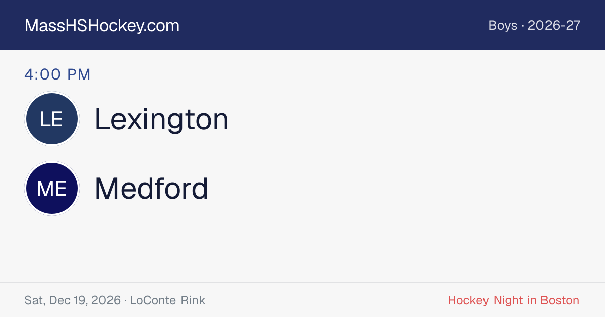 Lexington at Medford score card