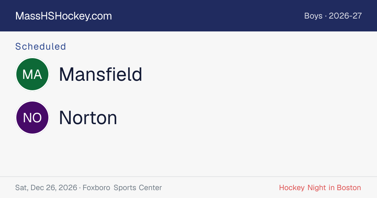 Mansfield at Norton score card