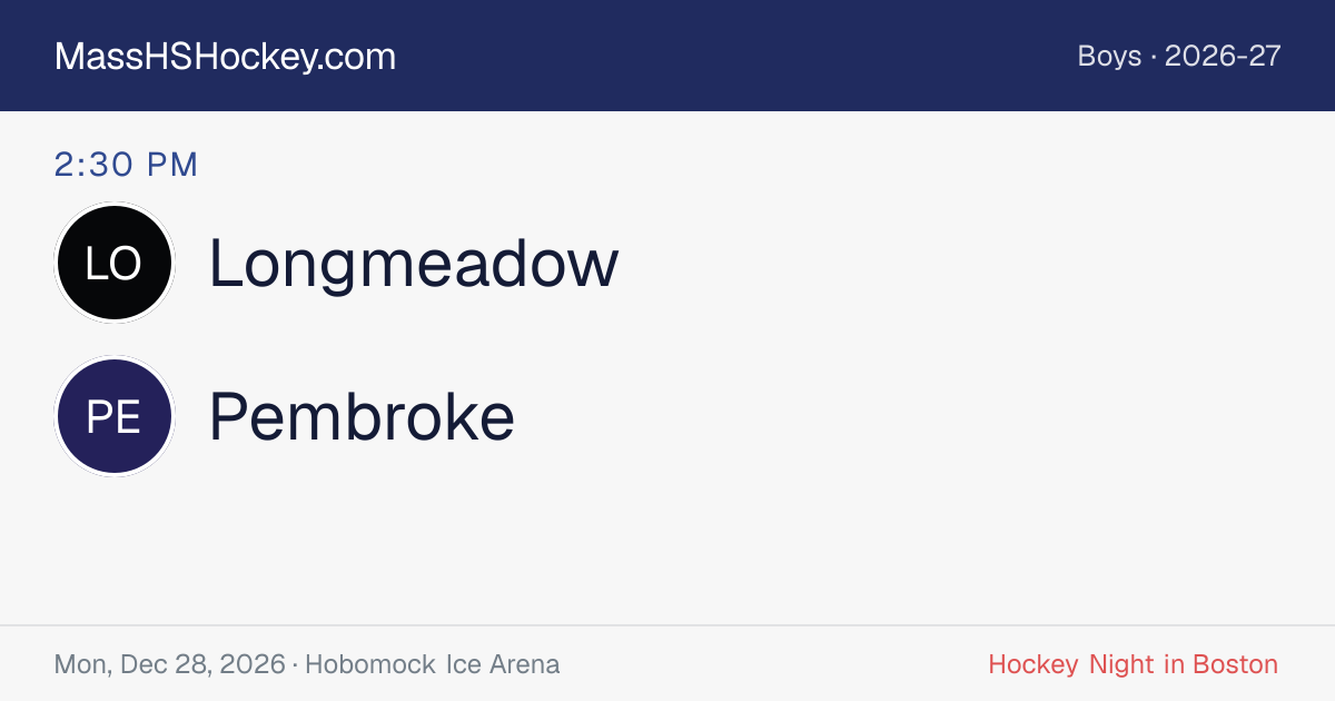 Longmeadow at Pembroke score card