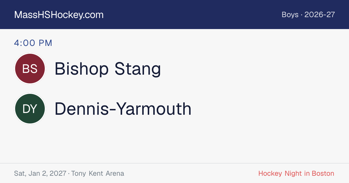Bishop Stang at Dennis-Yarmouth score card
