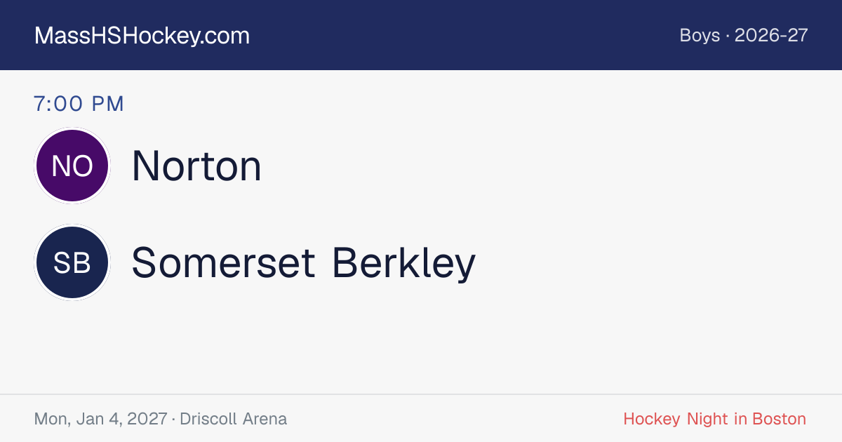 Norton at Somerset Berkley score card