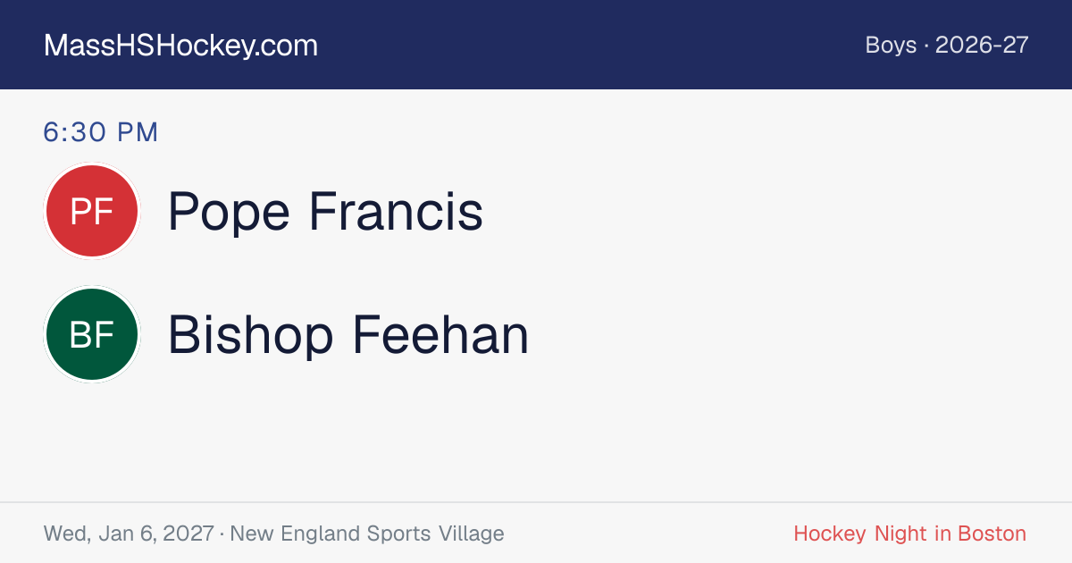 Pope Francis at Bishop Feehan score card