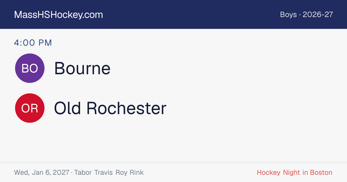 Bourne at Old Rochester score card