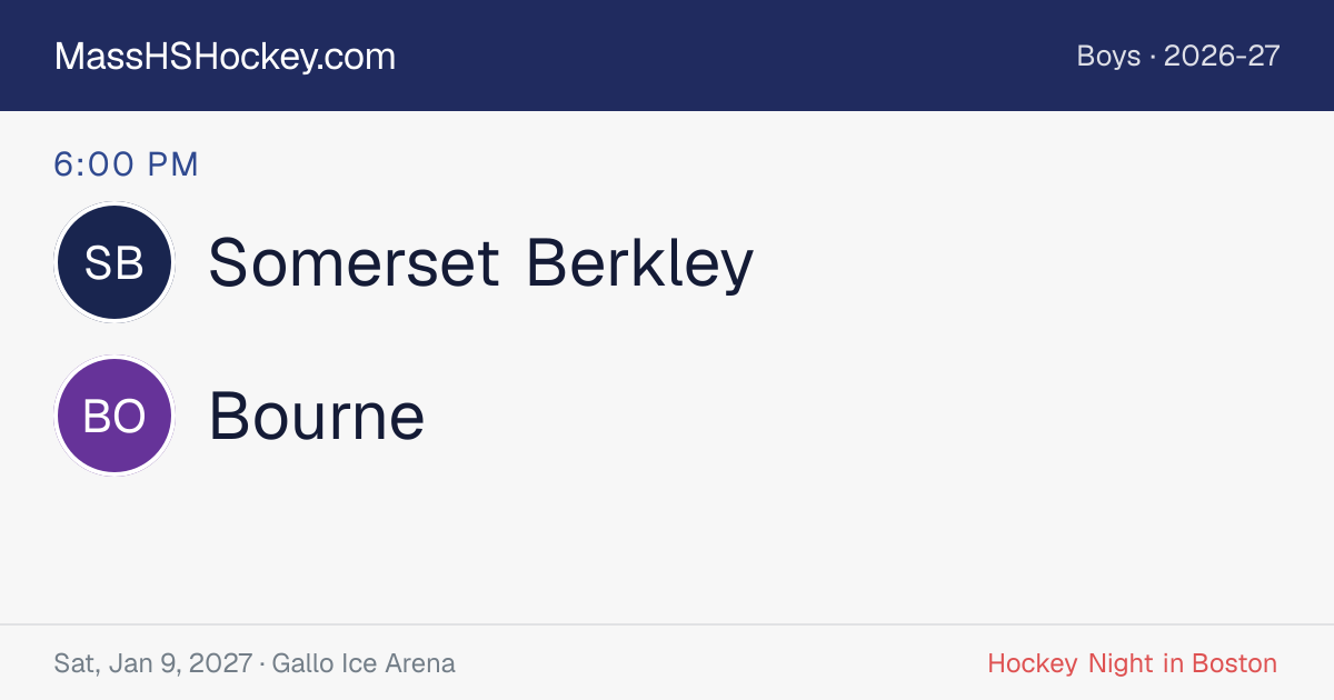 Somerset Berkley at Bourne score card