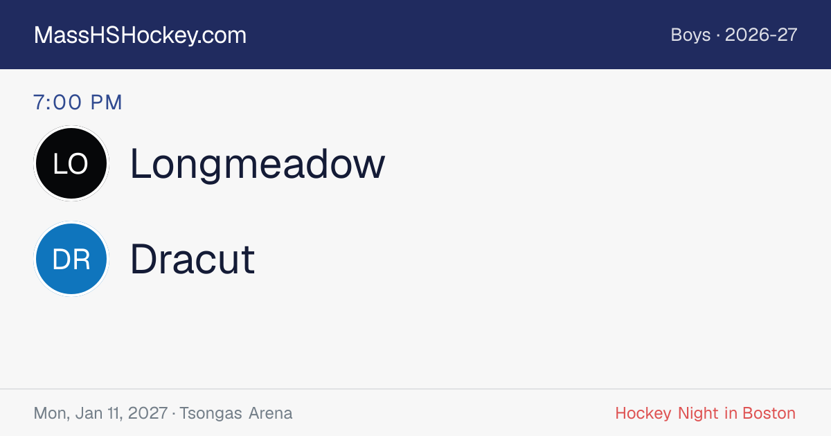 Longmeadow at Dracut score card