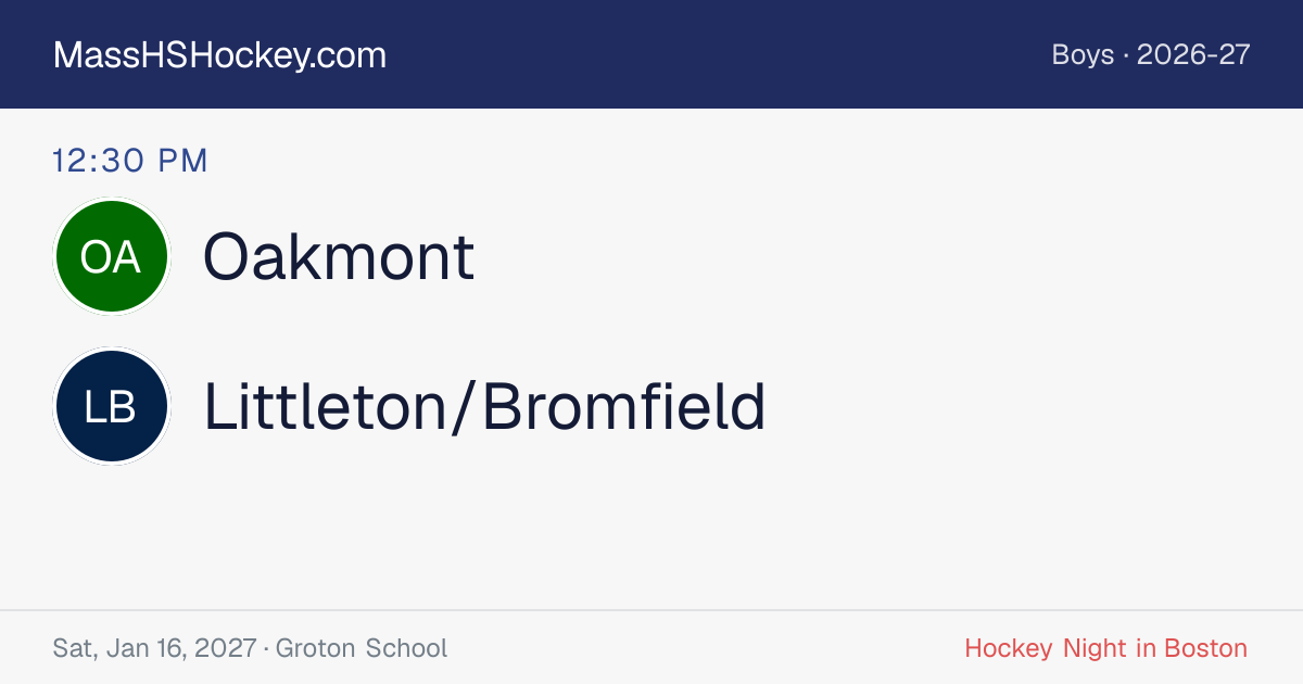 Oakmont at Littleton/Bromfield score card