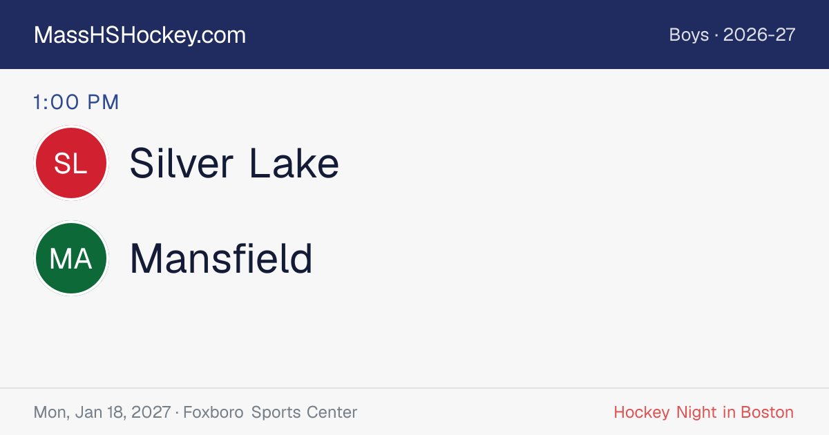 Silver Lake at Mansfield score card
