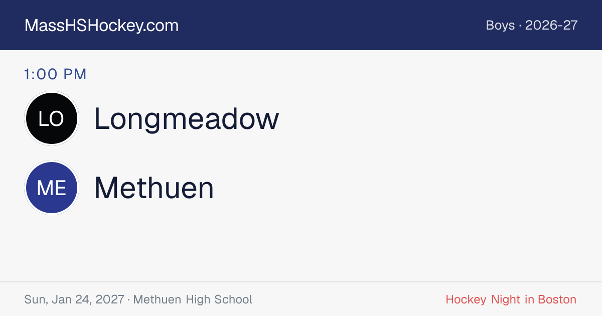 Longmeadow at Methuen score card
