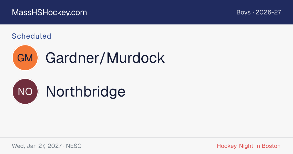 Gardner/Murdock at Northbridge score card