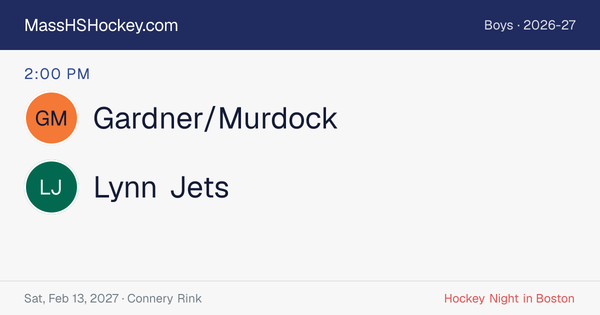 Gardner/Murdock at Lynn Jets score card