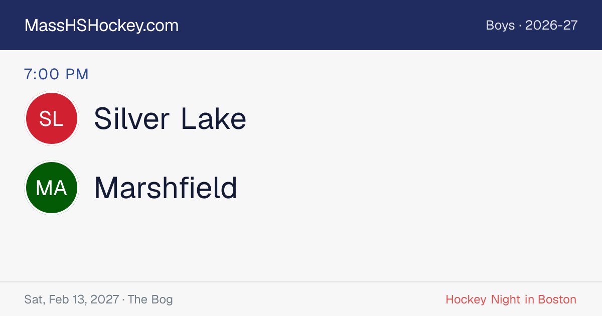 Silver Lake at Marshfield score card