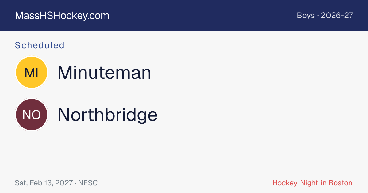 Minuteman at Northbridge score card
