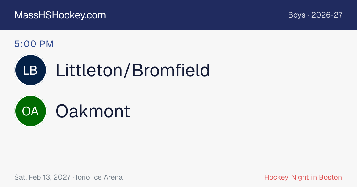 Littleton/Bromfield at Oakmont score card