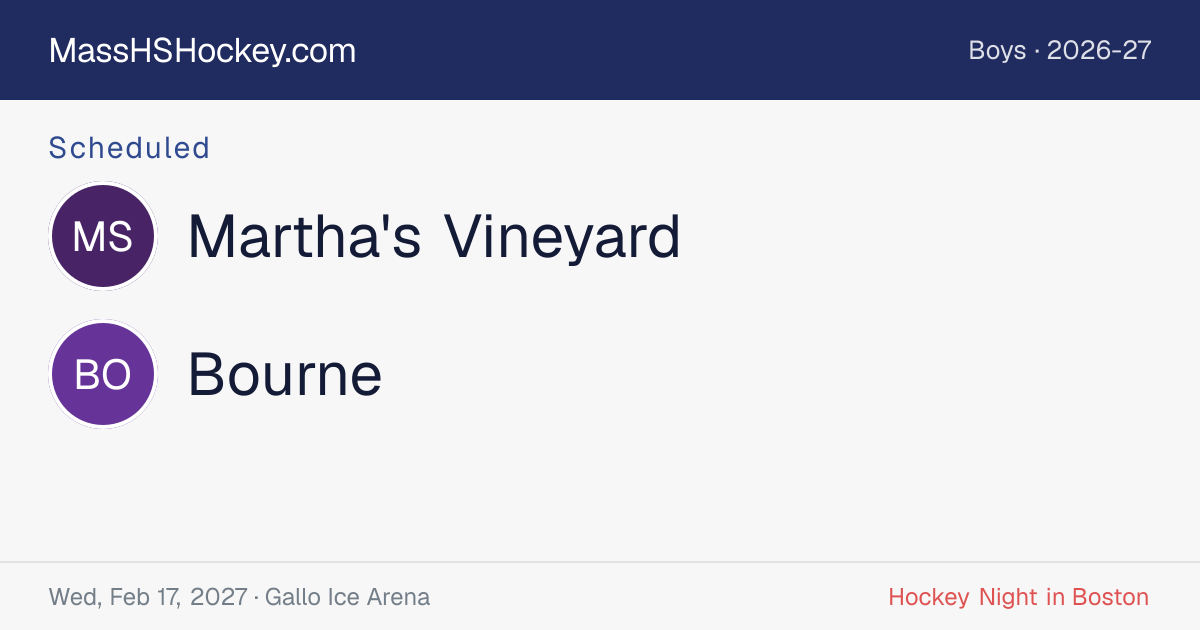 Martha's Vineyard at Bourne score card
