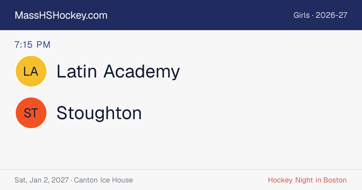 Latin Academy at Stoughton score card