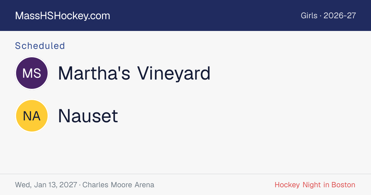 Martha's Vineyard at Nauset score card