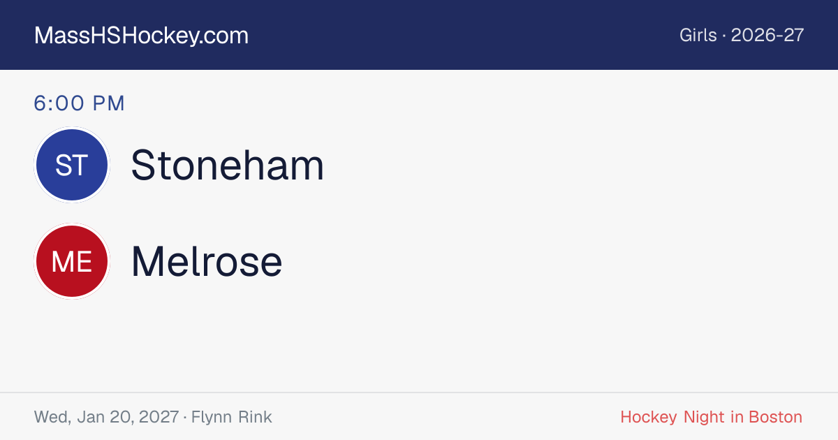 Stoneham at Melrose score card