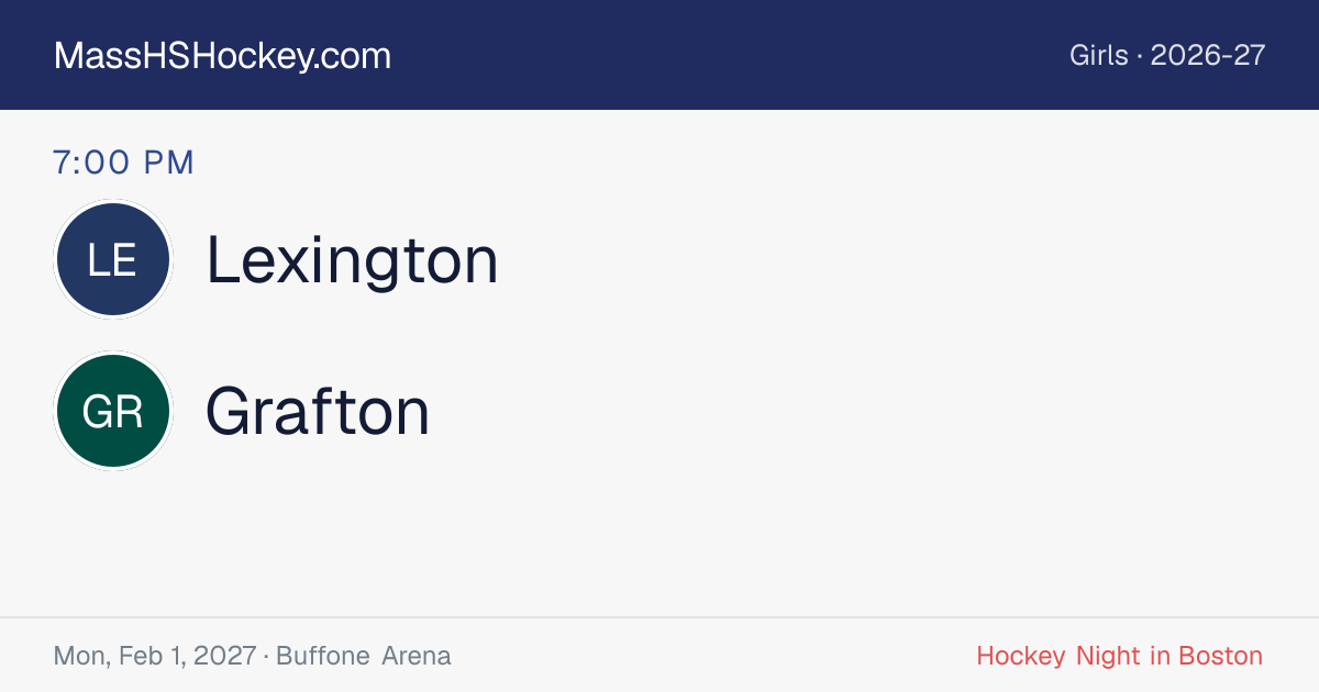 Lexington at Grafton score card
