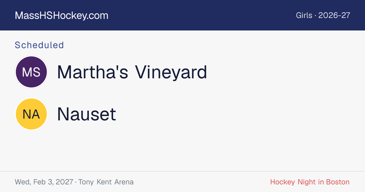 Martha's Vineyard at Nauset score card