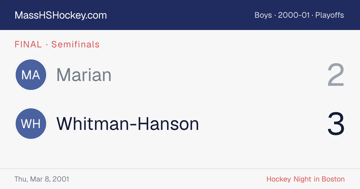 Marian at Whitman-Hanson score card