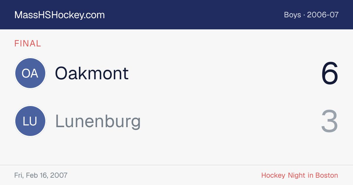Oakmont at Lunenburg score card
