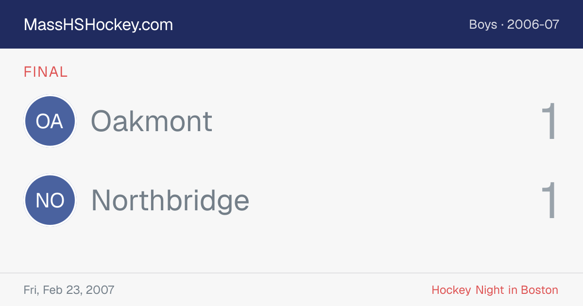 Oakmont at Northbridge score card