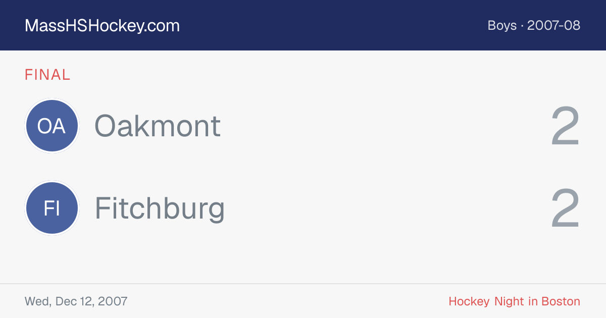 Oakmont at Fitchburg score card