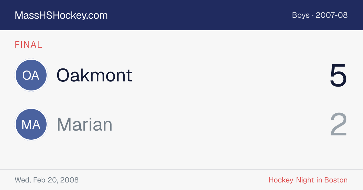 Oakmont at Marian score card