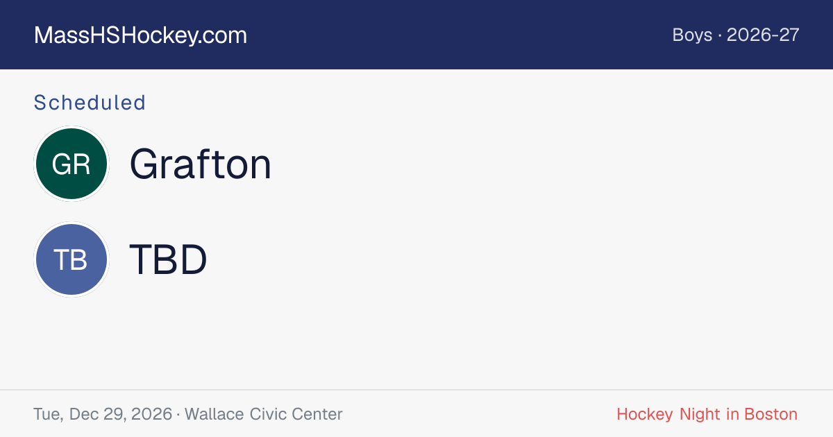 Grafton at TBD score card