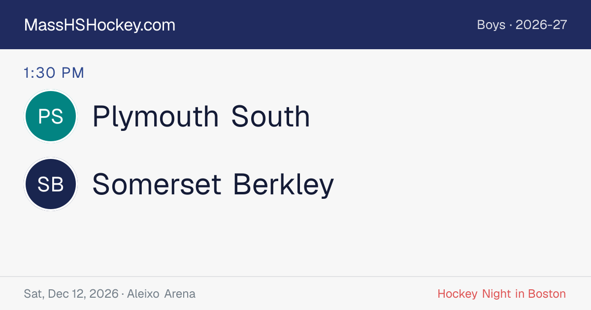 Plymouth South at Somerset Berkley score card
