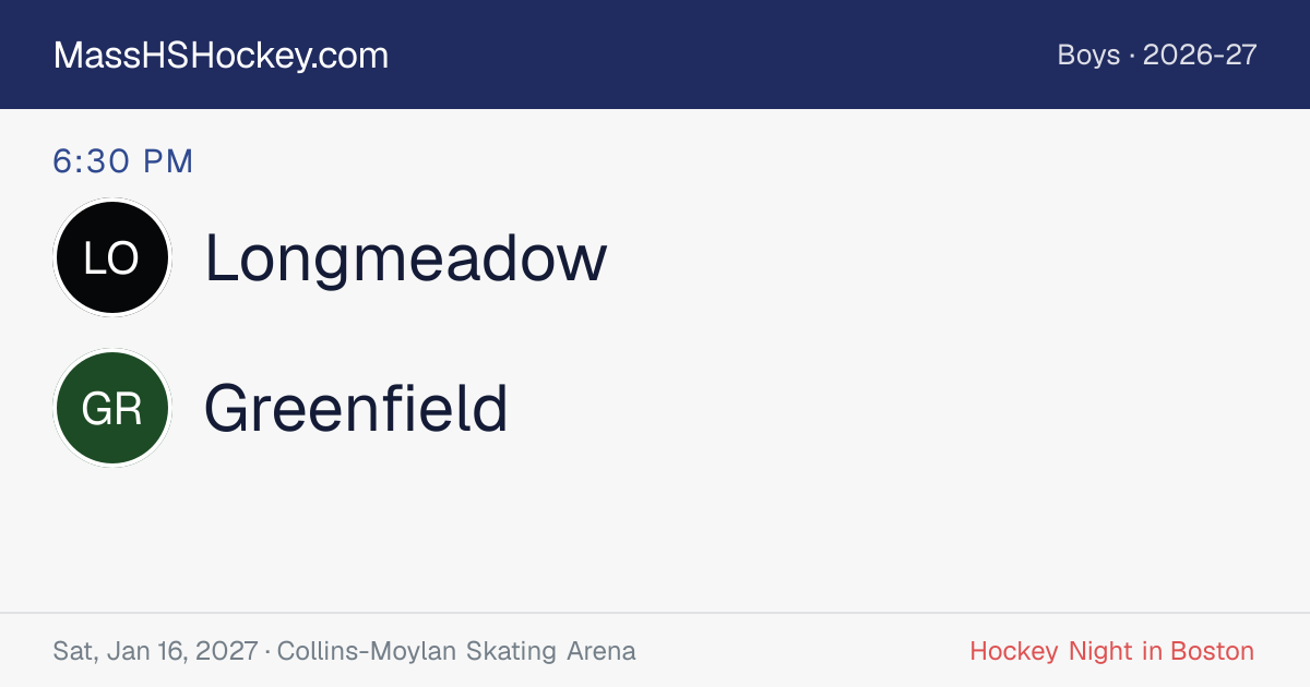 Longmeadow at Greenfield score card