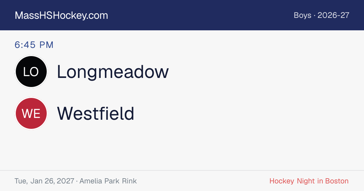 Longmeadow at Westfield score card