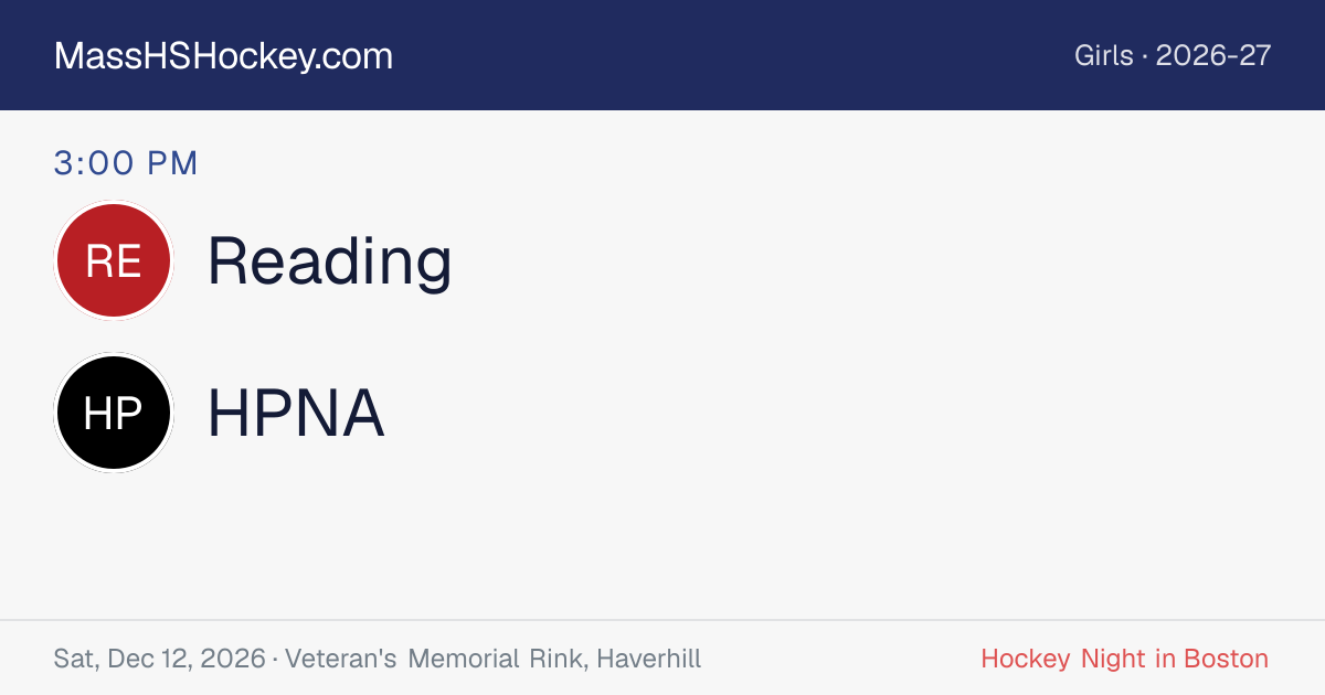 Reading at HPNA score card