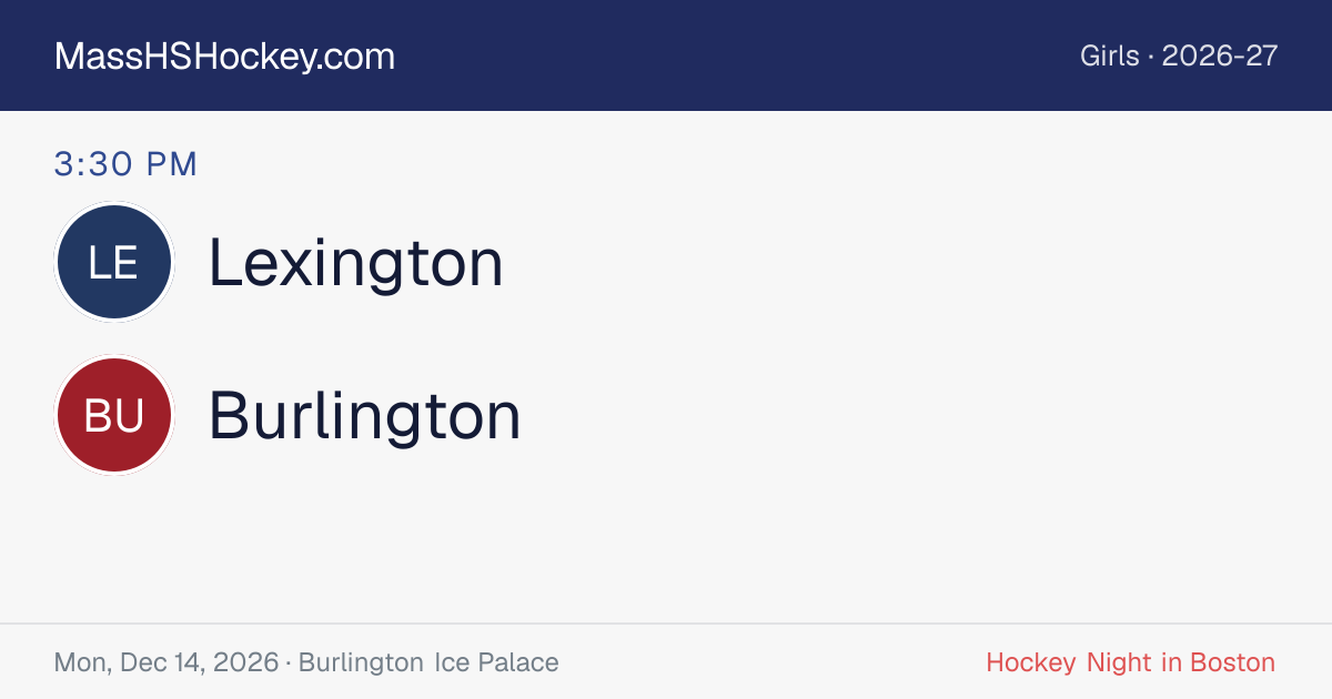 Lexington at Burlington score card