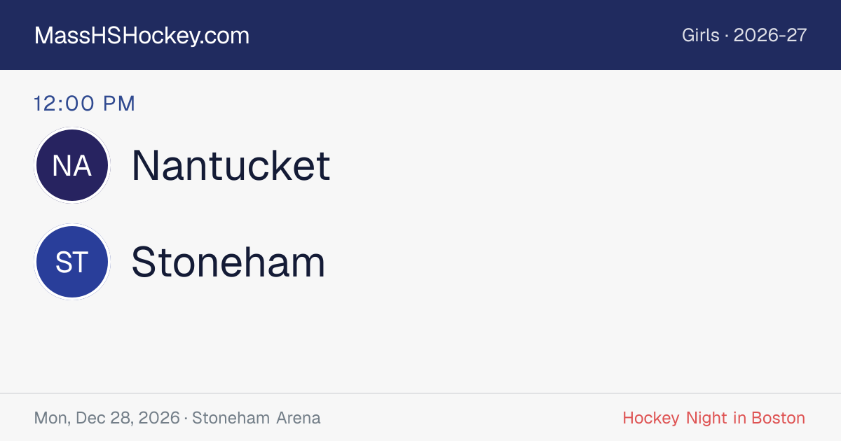 Nantucket at Stoneham score card