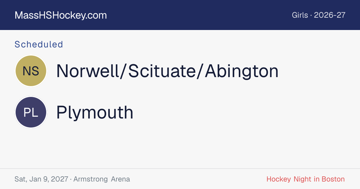Norwell/Scituate/Abington at Plymouth score card