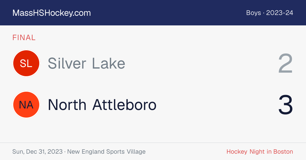 Silver Lake at North Attleboro score card