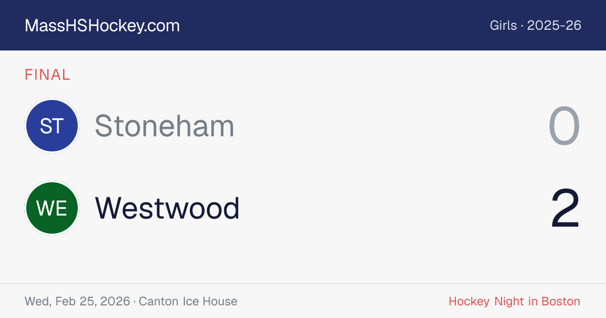Stoneham at Westwood score card