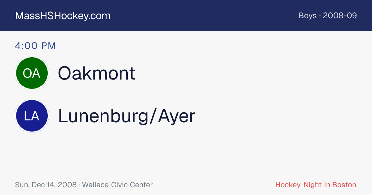Oakmont at Lunenburg/Ayer score card